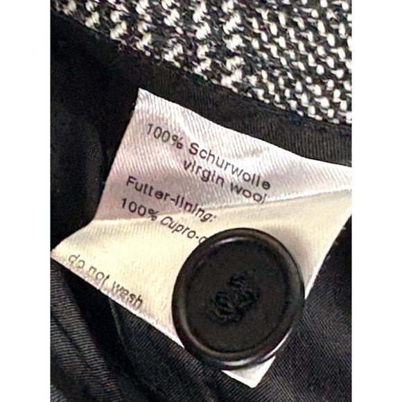 Rare Old Money Luxury AKRIS Punto 100% Wool Plaid Trousers, Women's Size 8 - Picture 8 of 10